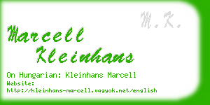 marcell kleinhans business card